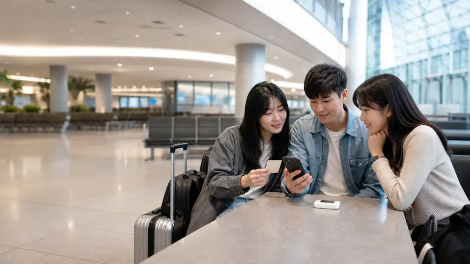韓國 eSIM、實體 SIM、Wi‑Fi 分享器怎麼選？別讓同行方式替你決定縮圖